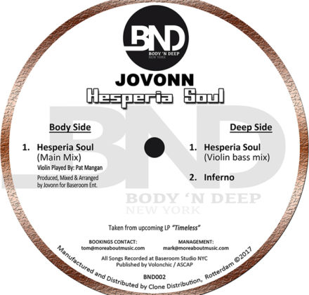 Jovonn ‎– Hesperia Soul ✪ BND002