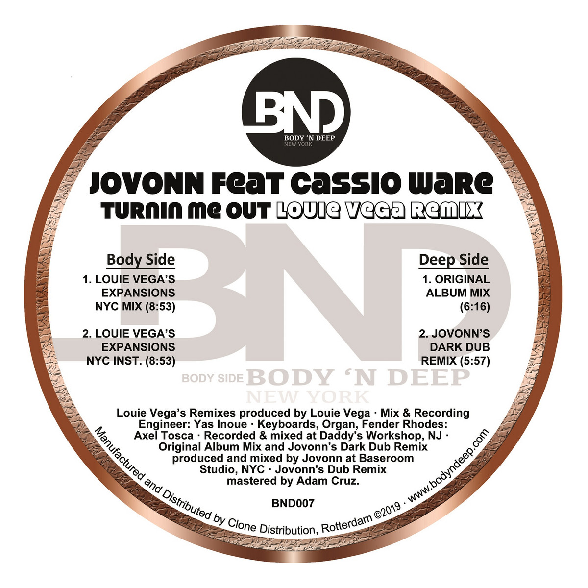 Jovonn (feat Casio Ware) Turnin Me Out ✪ BND007