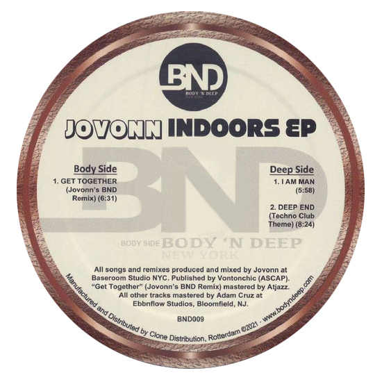 Jovonn – Indoors EP ✪ BND 009